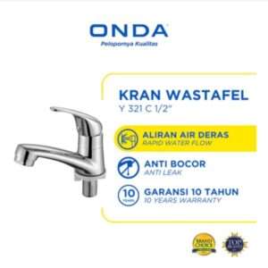 ONDA Y321C 1/2" – Kran Air Wastafel Kamar Mandi Tanam Kaku Anti Bocor