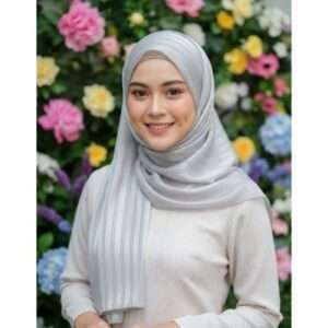 TERBAIK! Pashmina Plisket Glossy Premium Malaysia [Bundle 3 Pcs Hemat]