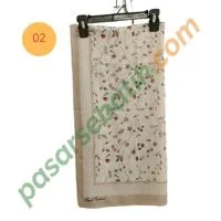 Hijab Voal Premium Motif Floral Anti Gerah | Segiempat Flora A’isyah (Beli 3 HEMAT!) - Gambar 19