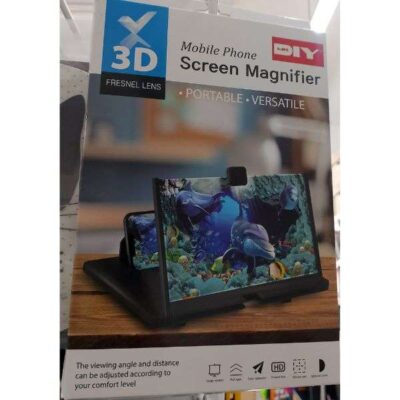 3D Mobile Phone Screen Magnifier – Kaca Pembesar Layar HP Fresnel Lens | Portable, HD, Anti Sakit Mata
