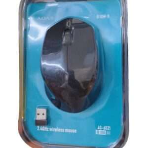 Mouse Wireless AOAS AS-6021 2.4GHz – USB 3.0, Respons Cepat, Desain Ergonomis & Hemat Baterai