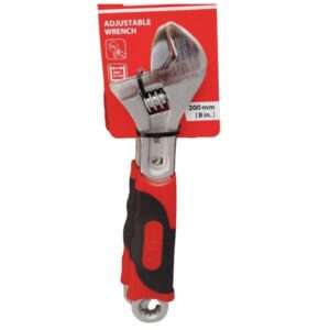 Kunci Inggris Adjustable Wrench 200mm (8 Inch) – Pegangan Anti-Selip, Bukaan Maks 24mm, Kuat & Tahan Lama