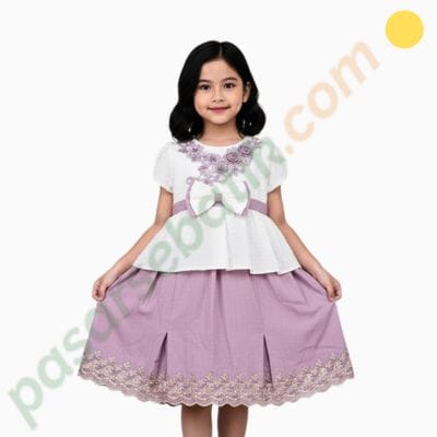 Gaun Pesta Anak Perempuan Princessa Voile 34600217 Mewah - Size 130 Premium