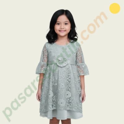 Gaun Pesta Anak Perempuan Brokat Mewah Dress Kondangan LUMIÈRE KIDS 34600197