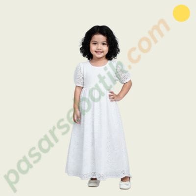Dress Anak Perempuan Import Mewah Bahan Adem Longzhu 34500129 Original