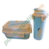 Kotak Bekal Anak Bento Set LUNCH UP! | 3 Sekat Anti Campur, Minimalis & Komplit Sendok-Garpu