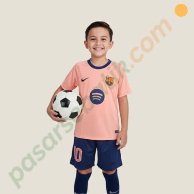 Setelan Baju Bola Anak Osken Lamine Yamal #10 Barcelona - Jersey Futsal Anak Murah 31701692 - Size 12 (10-12 Thn)
