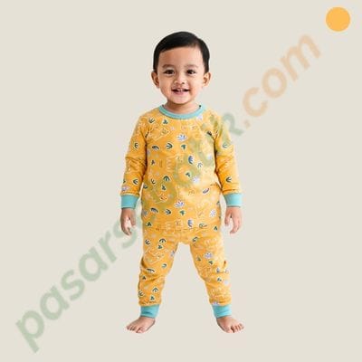 Velvet Junior Setelan Piyama Anak XL 41300111 - Baju Tidur Katun Premium Oeko-Tex & SNI