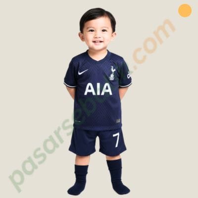 Setelan Baju Bola Anak Spurs Son Heung-min #7 Osken - Jersey Tottenham Navy 38101065 - Size 4 (3-5 Thn)