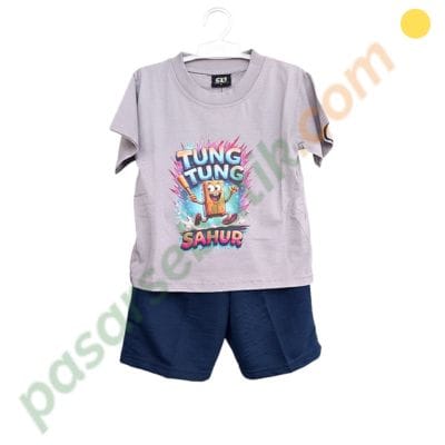 Setelan Baju Anak Laki Laki CS 31701645 Tung Tung Sahur Size 4 Murah - Gambar 2