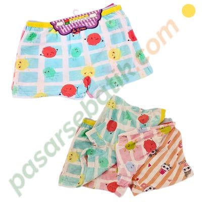 CD Boxer Anak Perempuan Golden Nick 36101035 XL Isi 3 Pcs Segiempat SNI
