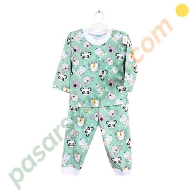 Setelan Piyama Anak Katun 4 Tahun – Motif Panda & Hewan Lucu, Adem & Lembut - Gambar 2